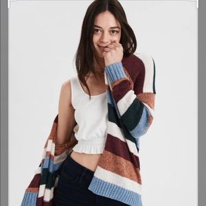 AEO Slouchy boyfriend color block cardigan